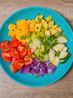 Una foto de Ensalada arcoiris