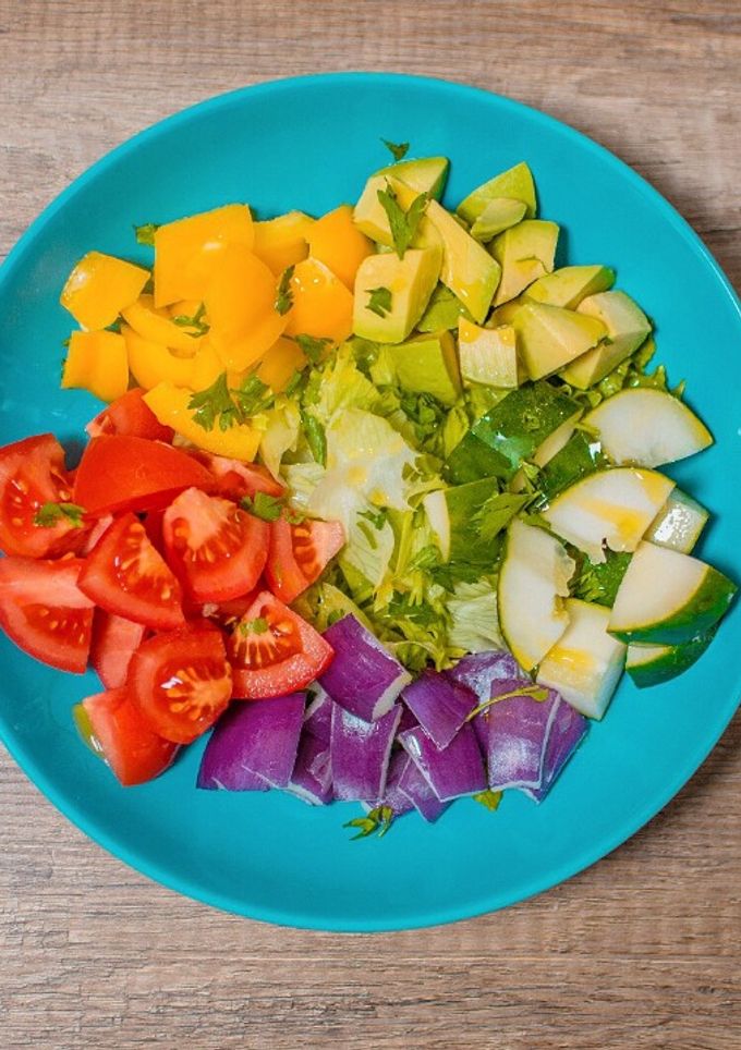 Una foto de Ensalada arcoiris