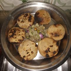 Litti chokha A picture of Litti chokha.