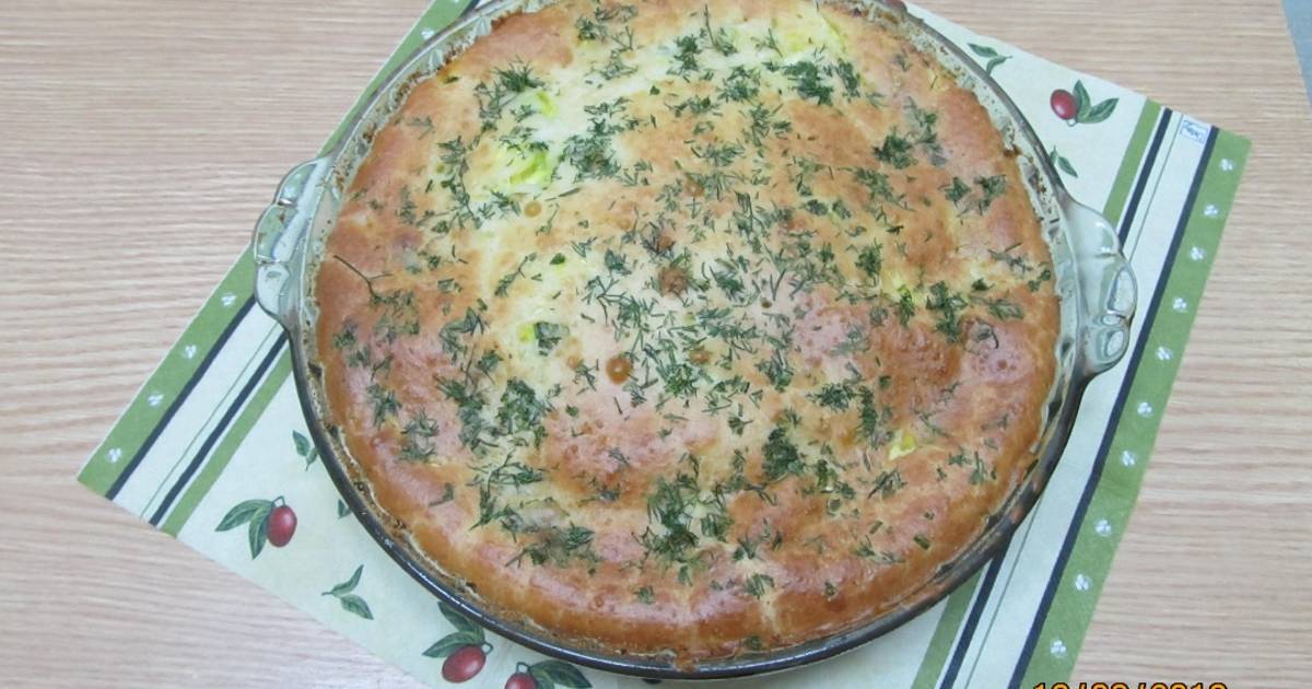 Заливной пирог с луком и яйцом в духовке на молоке пошаговый рецепт с фото