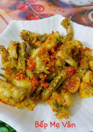 Hình của món Ếch xào sả ớt.