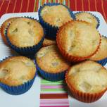 Muffins de coco y pera