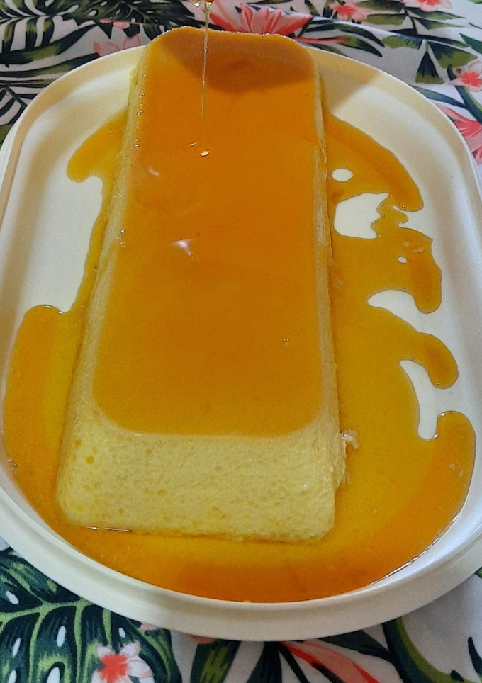 Una foto de Flan casero