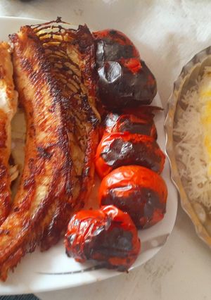 عکسی از دستور ماهی سرخ شده