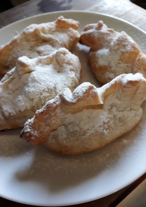 Una foto de Postre de manzana y canela