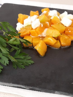 Una foto de Calabaza al horno con queso