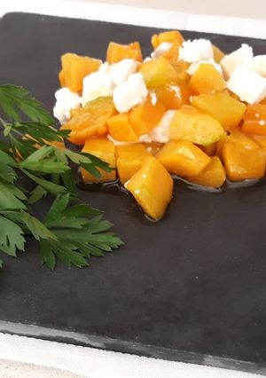 Una foto de Calabaza al horno con queso