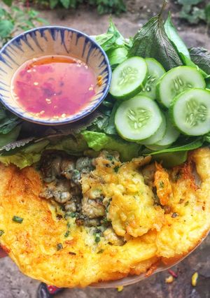 Hình của món Hào sữa chiên bột.