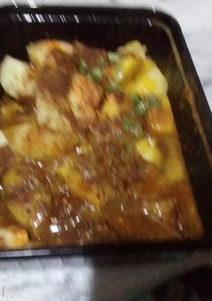 A picture of Aloo ki chaat.