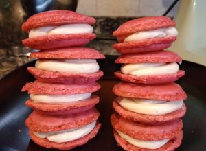 Una foto de A veces puede fallar... pero no hoy, Macarons primera vez😊😊
