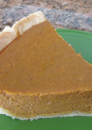 A picture of No More Burnt Crusts, The Perfect Pumpkin Pie.