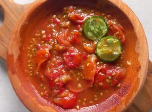 Foto resep Sambel mentah tomat cery