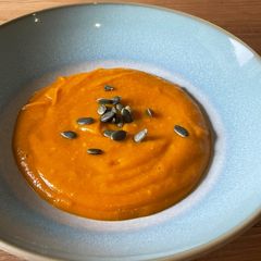 A picture of CookEveryPart Roast Pumpkin & Sweetcorn Soup 🌽.