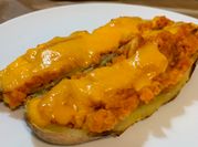 Una foto de batatas rellenas