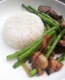 Đậu que xào lòng gà