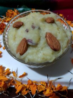 झटपट रताळू / साकृ शिरा (ratale shira recipe in marathi) रेसिपी चे मुख्य फोटो