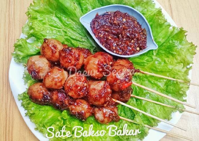 Resep Sate Bakso Daging Anti Gagal