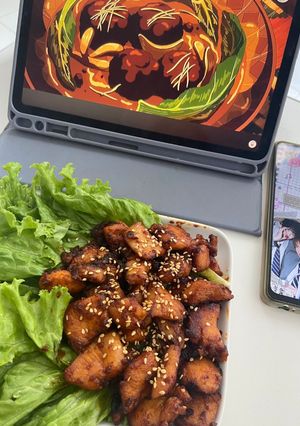 Foto resep Ayam Saus Gochujang - Korean Chicken