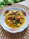 Tahu dan Kacang Panjang Masak Santan