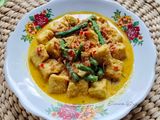 Tahu dan Kacang Panjang Masak Santan