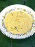Broccoli Cream Soup with Edam Cheese