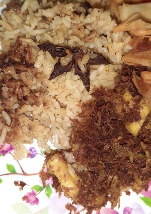 Foto resep Nasi kebuli ayam ricecooker