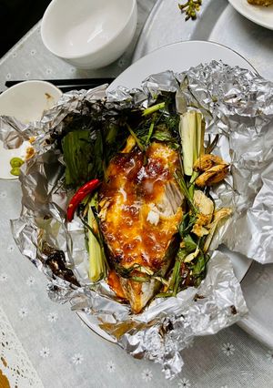 Hình của món Cá thu nướng nồi chiên không dầu.
