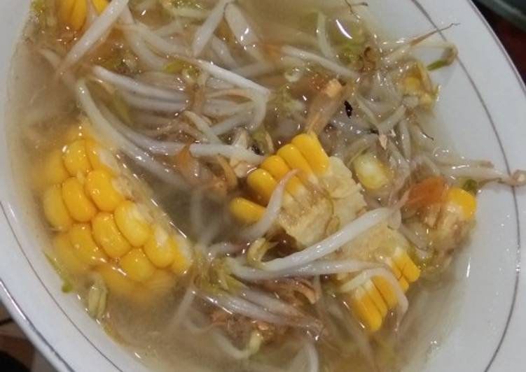 Bagaimana Menyiapkan Sayur kuah toge teri yang Lezat