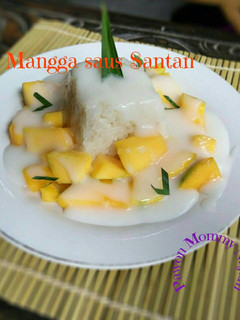 Foto resep Ketan Mangga Saus Santan