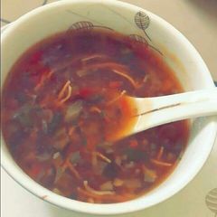 A picture of Manchow soup.