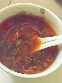 A picture of Manchow soup.