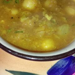 A picture of Chana Sabzi.