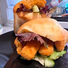Fish finger sandwich A picture of Fish finger sandwich.