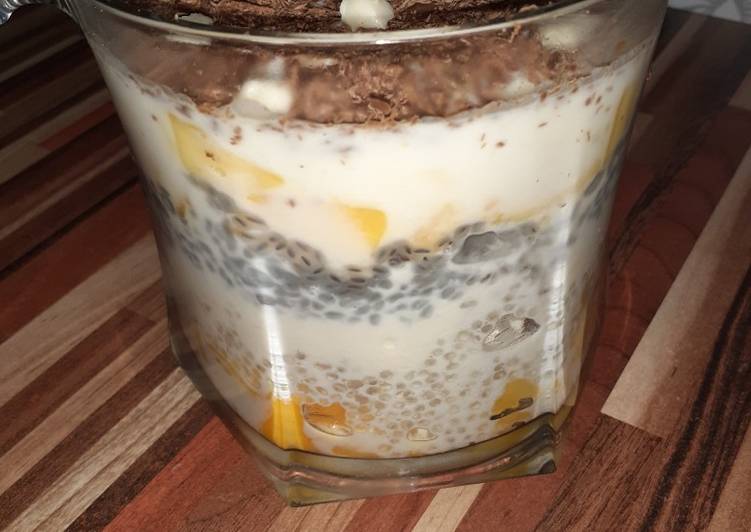 Coconut Mango Sagoo Pudding