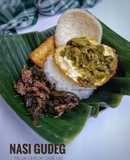 Nasi Gudeg Telur Ceplok Sambal Ijo & Tempe Goreng