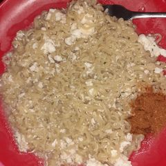 A picture of Indomie with egg.