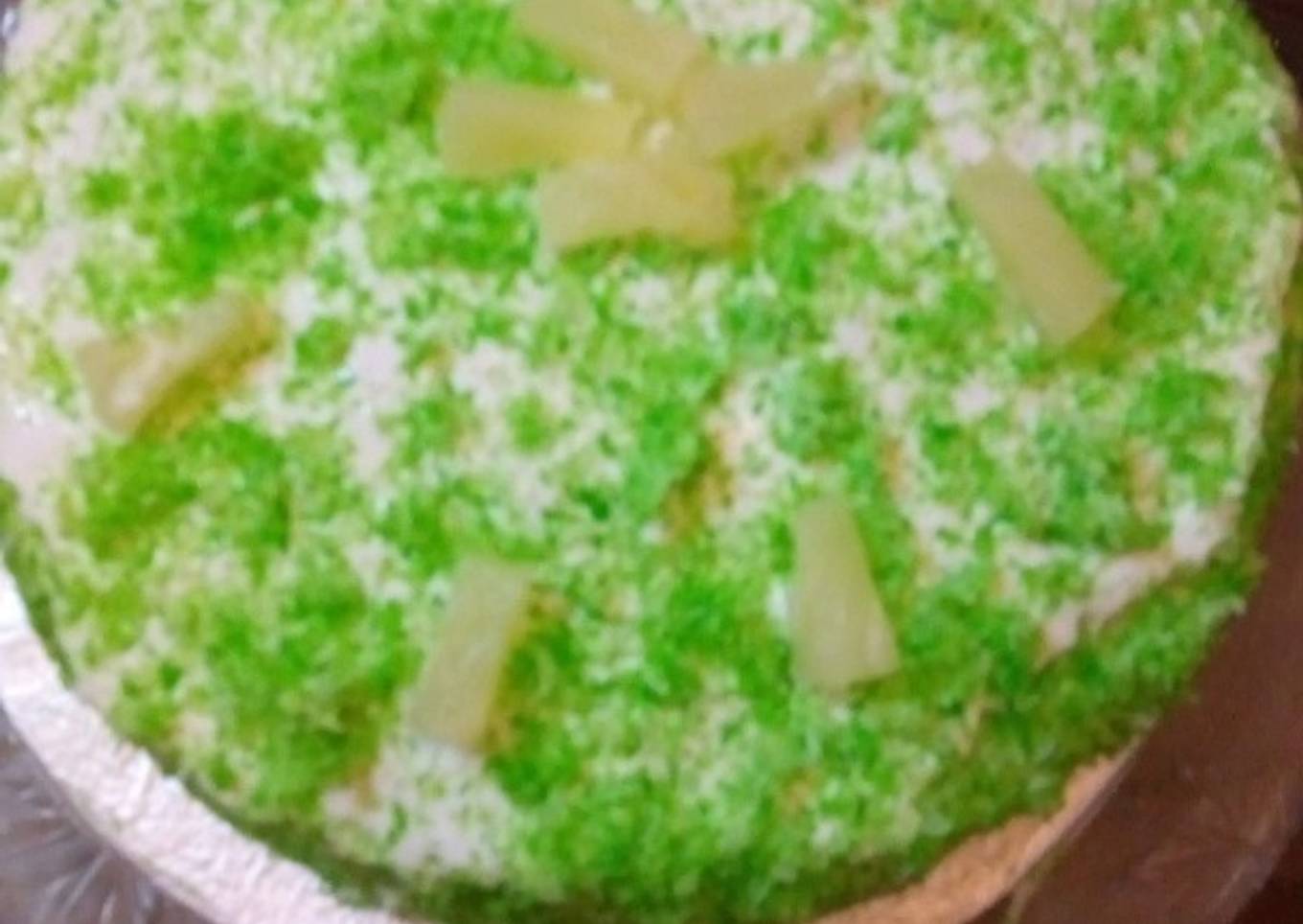 Green coconut cake