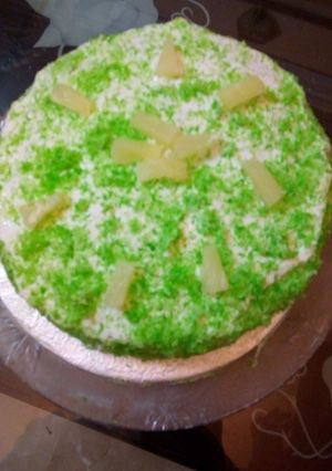 A picture of Green coconut cake.