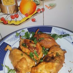 Fried masala pakorey A picture of Fried masala pakorey.