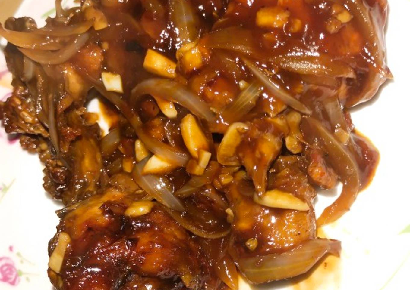 Ayam goreng mentega sederhana