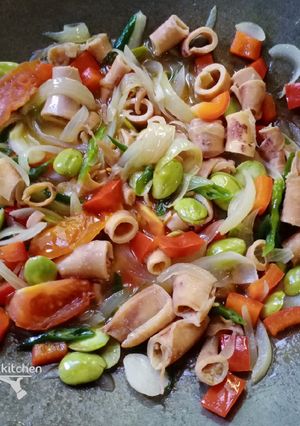 Foto resep Cumi Asin Pelangi