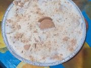 Una foto de pastel helado de galleta maría