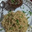 Onion maggie and manchow maggie soup
