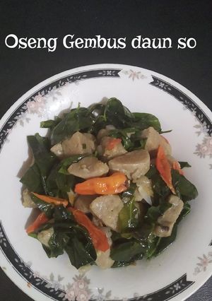 Foto resep Oseng Tempe Gembus Daun So