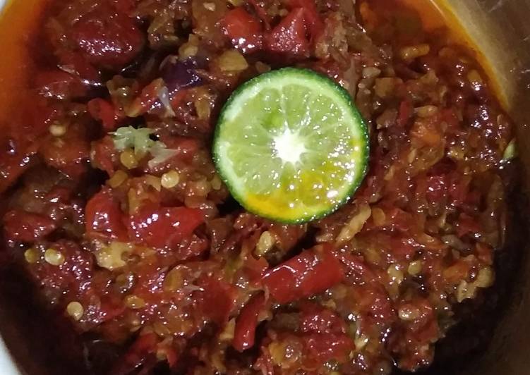Sambel terasi endul
