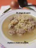 #107 Farfalline in brodo con polpette