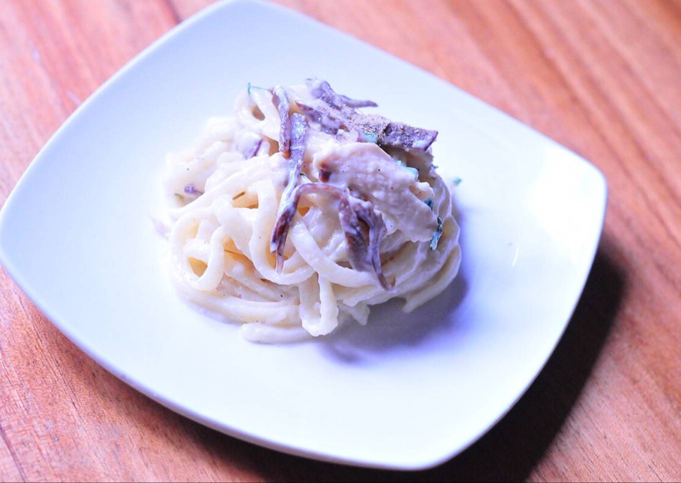 Fettucine carbonara