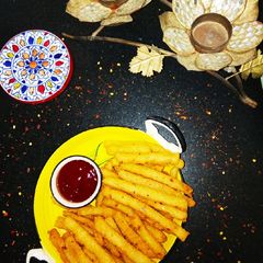 Spicy Rava Fries A picture of Spicy Rava Fries.