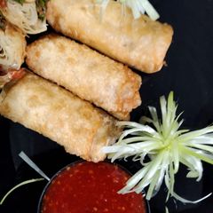 A picture of Chicken cheese spring roll.