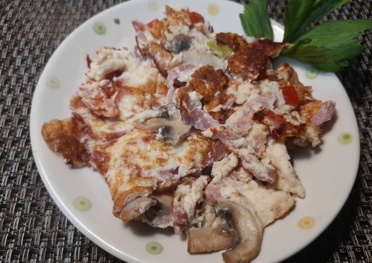 Cara Mengolah Putih Telur Dadar Jamur Cepat